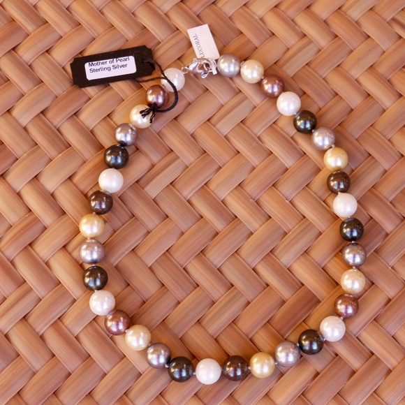 LUCORAL Mother of Pearl Sterling silver Necklace - Picture 2 of 8